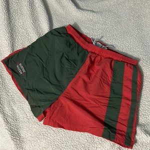 Retro swim trunks